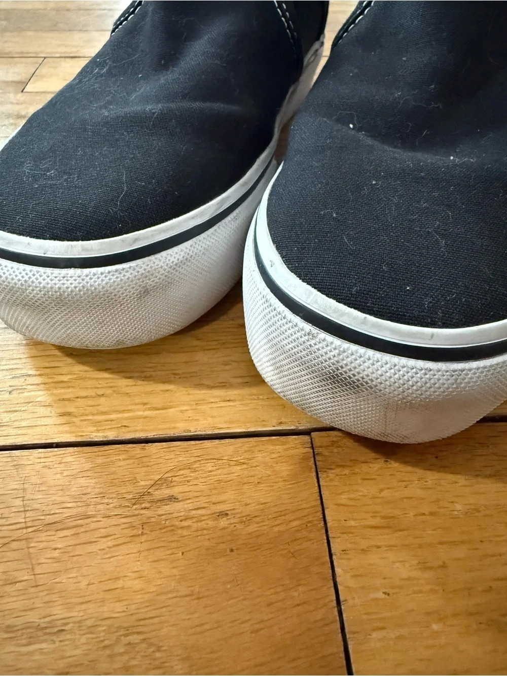 Black & White Platform Vans